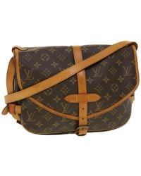 Louis Vuitton - Saumur Canvas Shoulder Bag (pre-owned) - Lyst