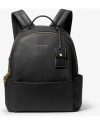 Michael Kors - Sable Medium Pebbled Leather Backpack - Lyst