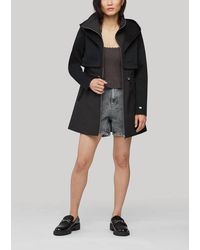 SOIA & KYO - Mixed Media Coat With Dramatic Hood And Thermolite Fill - Lyst