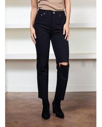 Pistola - Charlie High Rise Classic Straight Ankle Jeans - Lyst