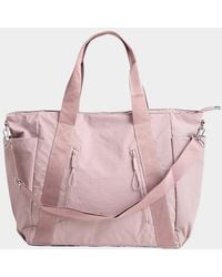 Fashnzfab - Solid Spacious Multi Compartment Carryall Tote Bag - Lyst