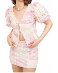 SOFIA The Label - Summer Days Crochet Blouse - Lyst