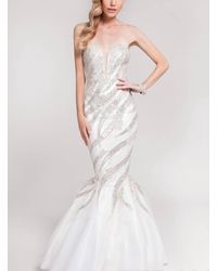 Terani - Sequined Sweetheart Mermaid Gown - Lyst