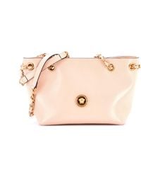 Versace Medusa Icon Chain Tote Leather Mini in Black | Lyst