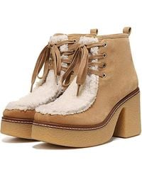 Sam Edelman - Shaw Leather Block Heel Platform Boots Jobb270 - Lyst
