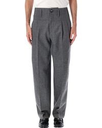 Ami Paris - Pleated Virgin Wool Trousers - Lyst