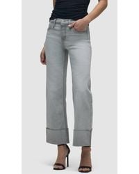 Hudson Jeans - Rosie Cuff High-Rise Wide Leg Ankle Jean - Lyst