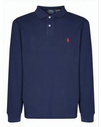Polo Ralph Lauren - Deep Long-Sleeve Polo Shirt With Classic Collar - Lyst