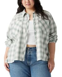 Levi's - Harrison Shirt Plaid Cotton Long Sleeve Button-Up Fts1079 - Lyst