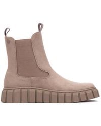 Xti - Comfort Chelsea Suede Booties Refresh Collection By - Lyst