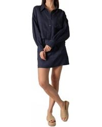 P.Cill - Frankie Linen Cropped Button Up Top - Lyst