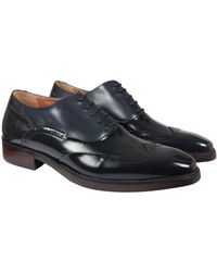 Justin Reess - Patent Leather Lace Up Brogue Formal Dress Shoe - Lyst