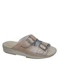 La Plume - Jen Rhinestone Slide Sandal - Lyst