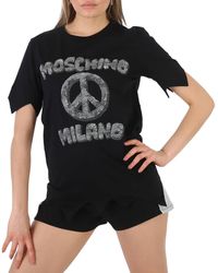 Moschino - X The Flintstone Organic Cotton Logo Print T-Shirt - Lyst