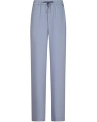 Herno - Light Trousers With Grosgrain Drawstring And Side Pockets - Lyst