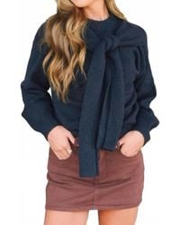 SOFIA The Label - Beau Sweater With Shoulder Ties - Lyst