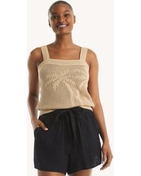 Nautica - Palm Tree Sweater Tank - Lyst