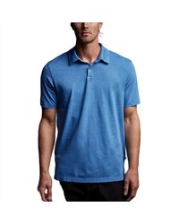 James Perse - Sueded Jersey Polo Shirt - Lyst