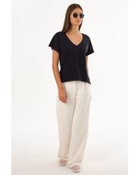 Lamarque - Nerea Jersey V Neck Tee - Lyst