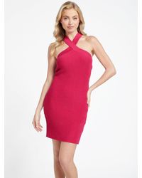 Guess - Paris Halter Sweater Dress - Lyst