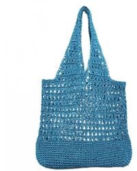 Aqua - Handcrafted Crochet Tote Bag - Lyst