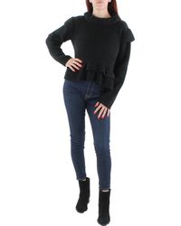 Lea & Viola - Ribbed Peplum Turtleneck Sweater - Lyst
