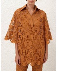 Zimmermann - Coco Lace Tunic Top - Lyst