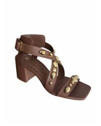 Carrano - Studded Ankle Strap Heel Sandal - Lyst