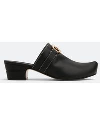 Ferragamo - Ferragamo Phobos Leather Gancini Mules - Lyst