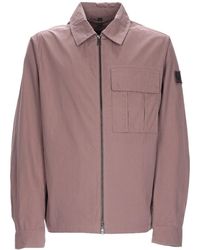 Belstaff - Solid Shirt Collar Jacket - Lyst