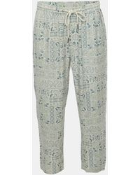 Kith - Cream/ Paisley Print Silk Blend Barrow Pants - Lyst