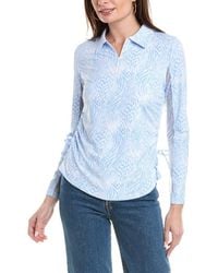IBKUL - Alena Print Adjustable Length Polo Shirt - Lyst