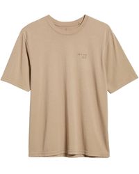 Rag & Bone - Men 425 Tee Short Sleeve Crew Neck Cotton T-shirt Taupe - Lyst