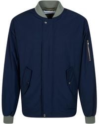 Department 5 - Reversible Ribbed Trim Bomber Jacket - Lyst