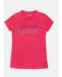 Guess - Eco Kyanna Logo Tee (7-14) - Lyst