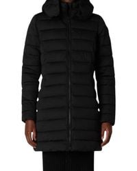 Save The Duck - Dorothy Stretch Puffer Coat With Detachable Hood - Lyst