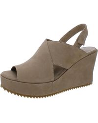 Eileen Fisher - Open Toe Wedge Heel Wedge Sandals - Lyst