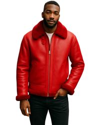 Infinity Leather - B3 Bomber Raf Aviator Sheepskin Jacket -Worcester - Lyst