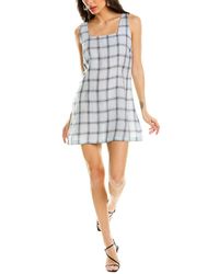 Lisa Marie Fernandez - Charlotte Windowpane Sleeveless Mini Dress - Lyst