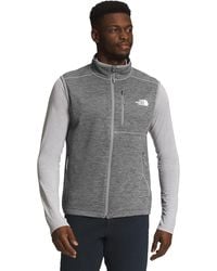 The North Face - Canyonlands Vest Heather Mock Neck Full Zip Sgn1662 - Lyst
