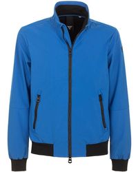 Fred Mello - Blue Polyester Jacket - Lyst