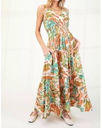 Easel - Sleeveless Print Maxi Dress - Lyst