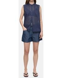 Closed - Cotton Voile Blouse - Lyst