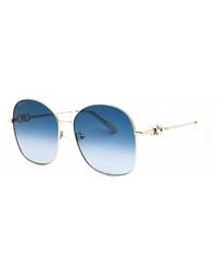 Ferragamo - Sunglasses Round Full Rim, Frame And Gradient Lens Sf297S743 - Lyst
