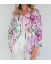 iLinen - Classic Button Down Top - Lyst