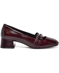 Carmens - Leather Pointed Pumps - Lyst