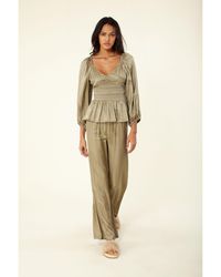 Hale Bob - Isla Solid Silk Top - Lyst