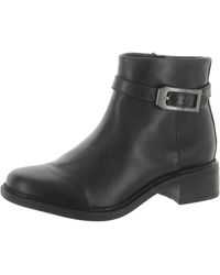 Clarks - Maye Grace Leather Buckle Ankle Boots - Lyst
