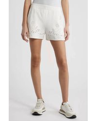LoveShackFancy - Abrah Embroidered Eyelet Short - Lyst