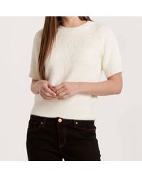 Another Love - Suzie Fuzzy Short Sleeve Sweater Top - Lyst